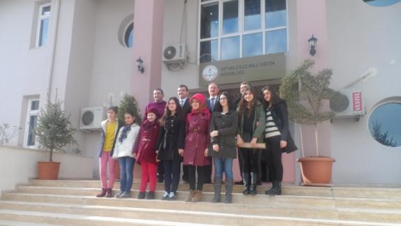 İSTANBUL BAHÇEŞEHİRDEN GELEN ÖĞRENCİLER MÜDÜRLÜĞÜMÜZÜ ZİYARET ETTİLER